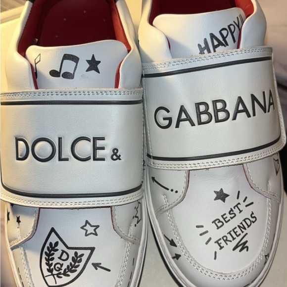 Dolce & Gabbana Kids White Sneakers